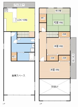 播磨田K邸借家の物件間取画像